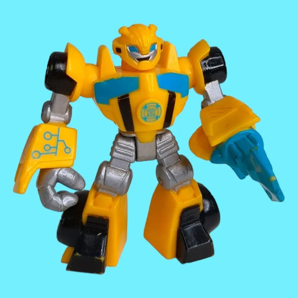 Lot of 4 Transformers 2008 Bumblebee Rescue Bots Dozer Ambulance Action Figures